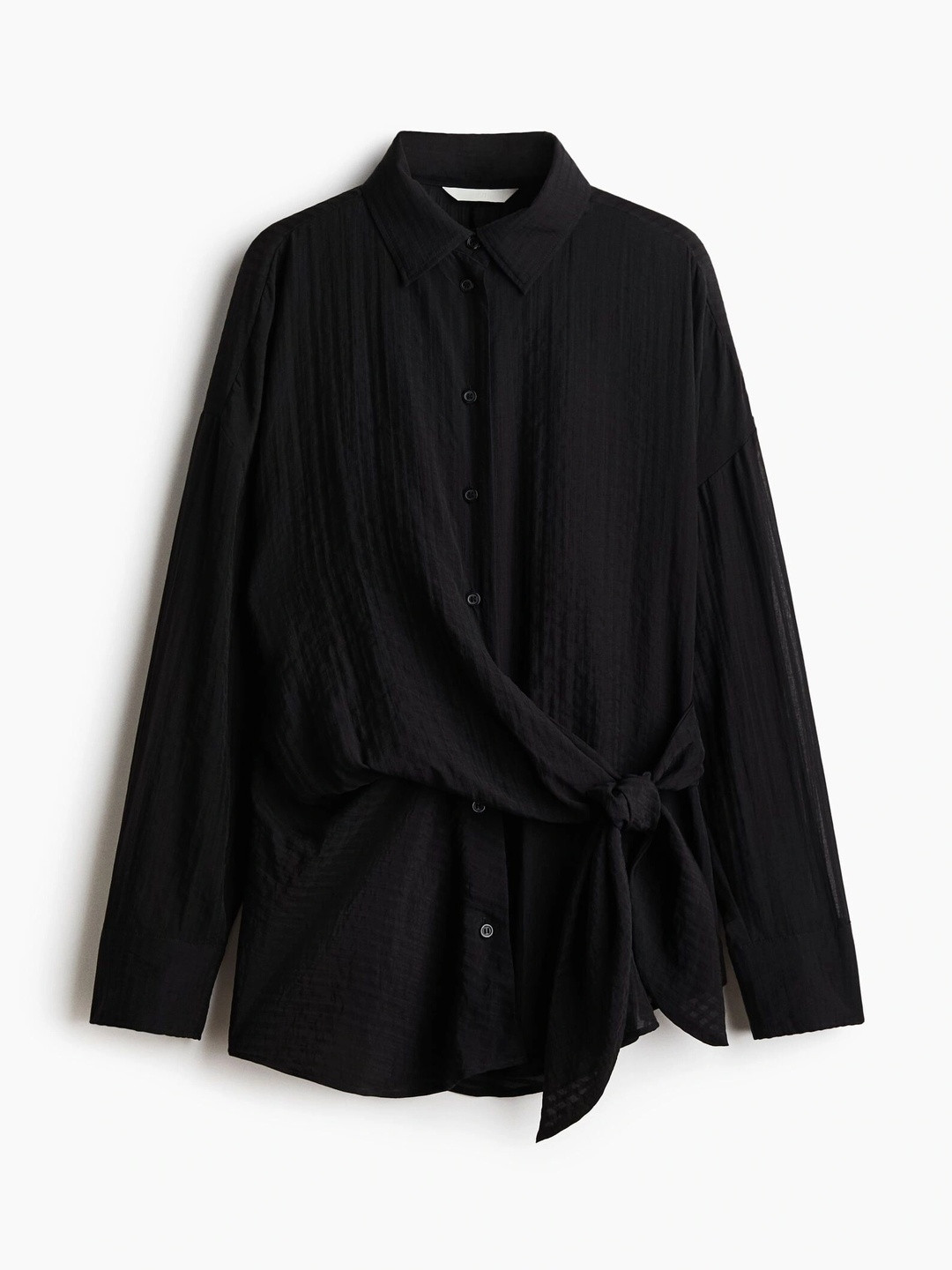 Tie-detail shirt