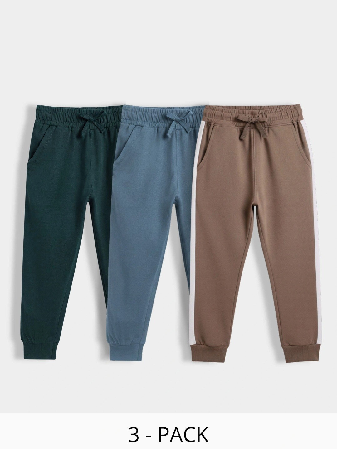 Orange Sugar Pack of 3 Regular Fit Training Joggers