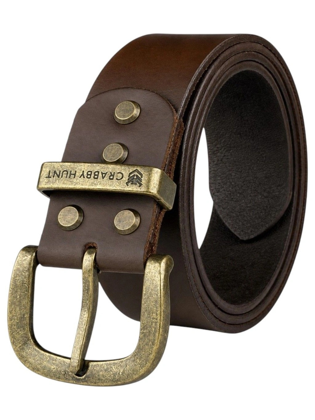 Crabby Hunt Men Leather Belt