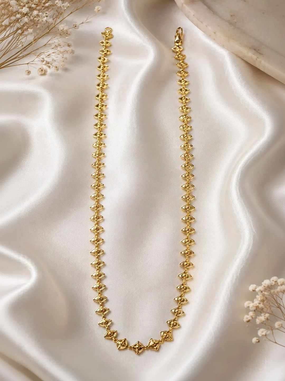Zeraki Jewels Brass Gold-Plated Chain