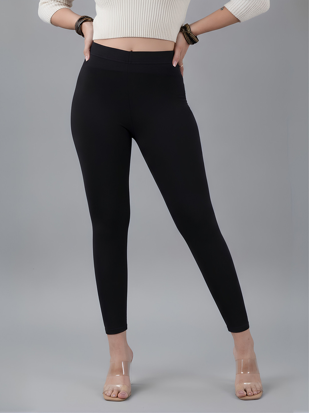 COLRINA Women Solid Ankle Length Leggings