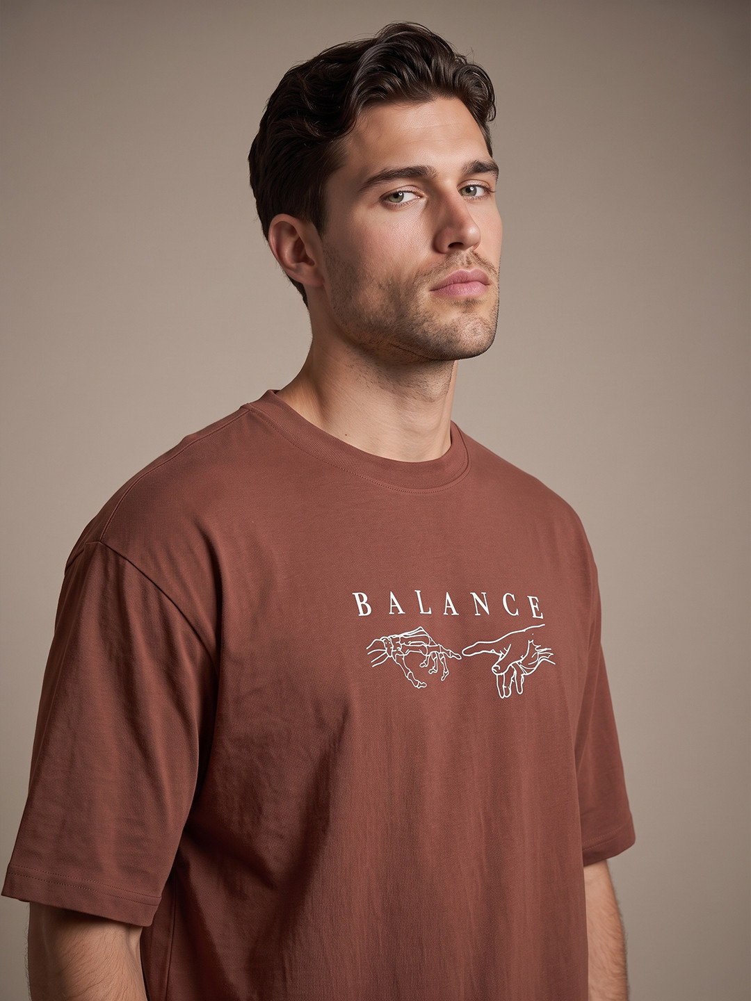 Balance Graphic Printed Relaxed Fit T-shirt