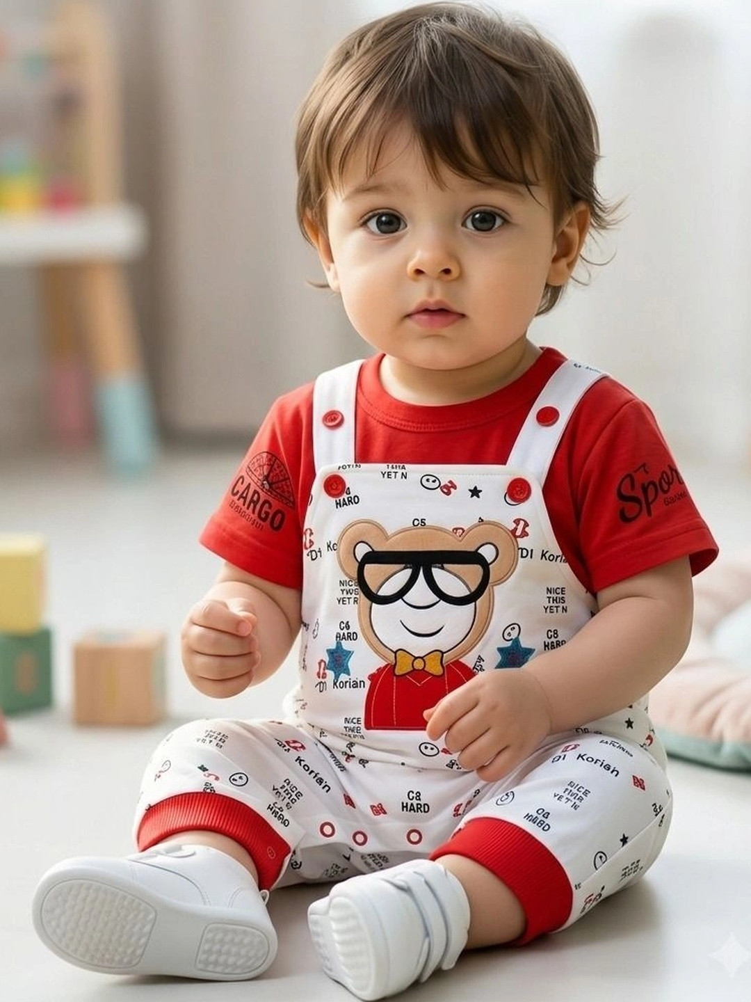 POOJATEX Infants Printed Romper