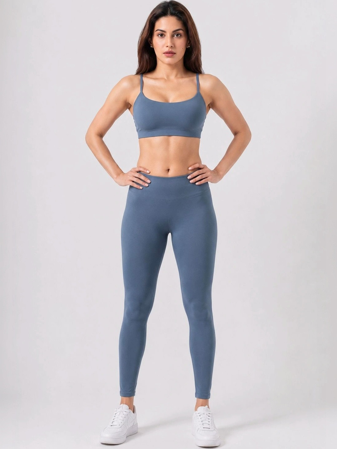Shsuvia Women Mid-Rise Ankle-Length Stretchable Tights