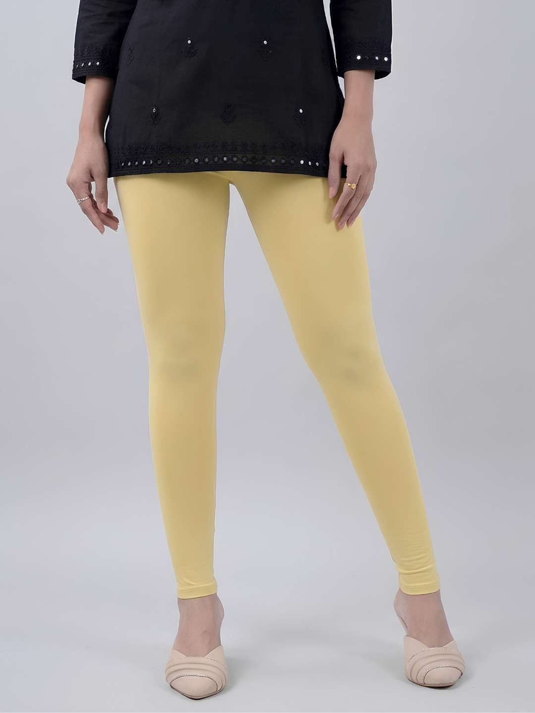COLRINA Women Solid Ankle Length Leggings