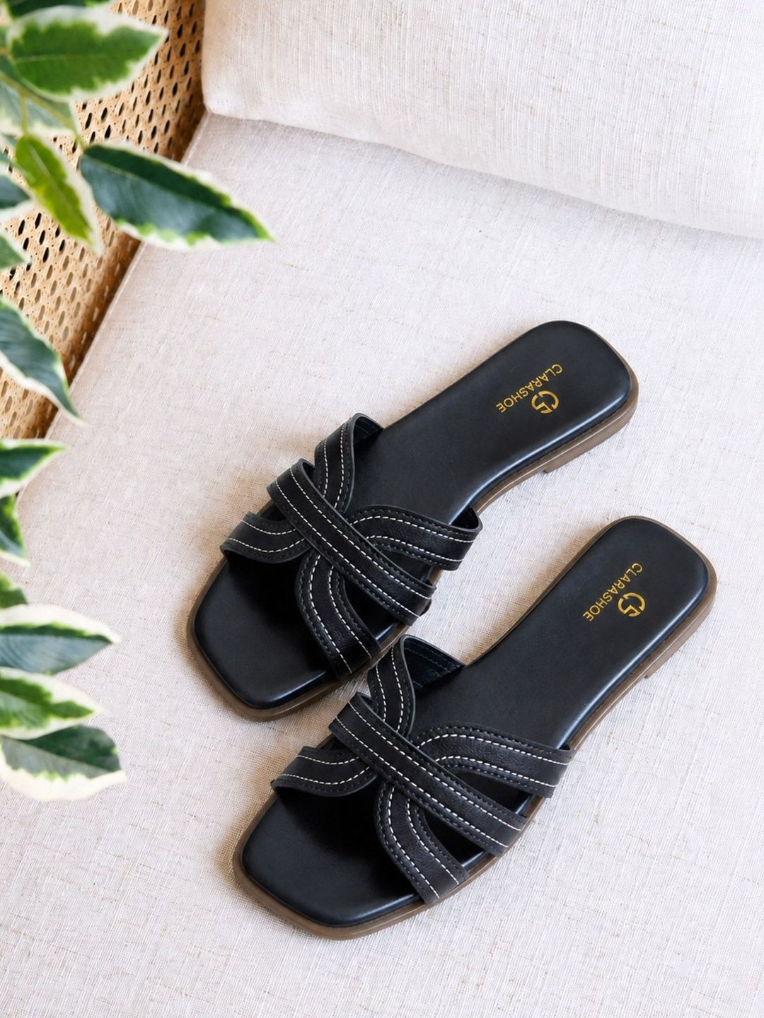 CLARASHOE Women Open Toe Flats