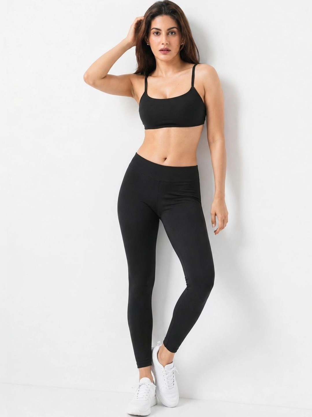 Shsuvia Women Mid-Rise Ankle-Length Stretchable Tights