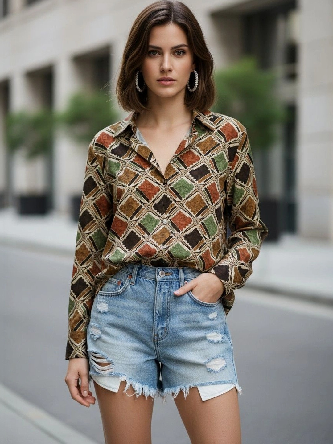 DressBerry Women Printed Casual Shirt