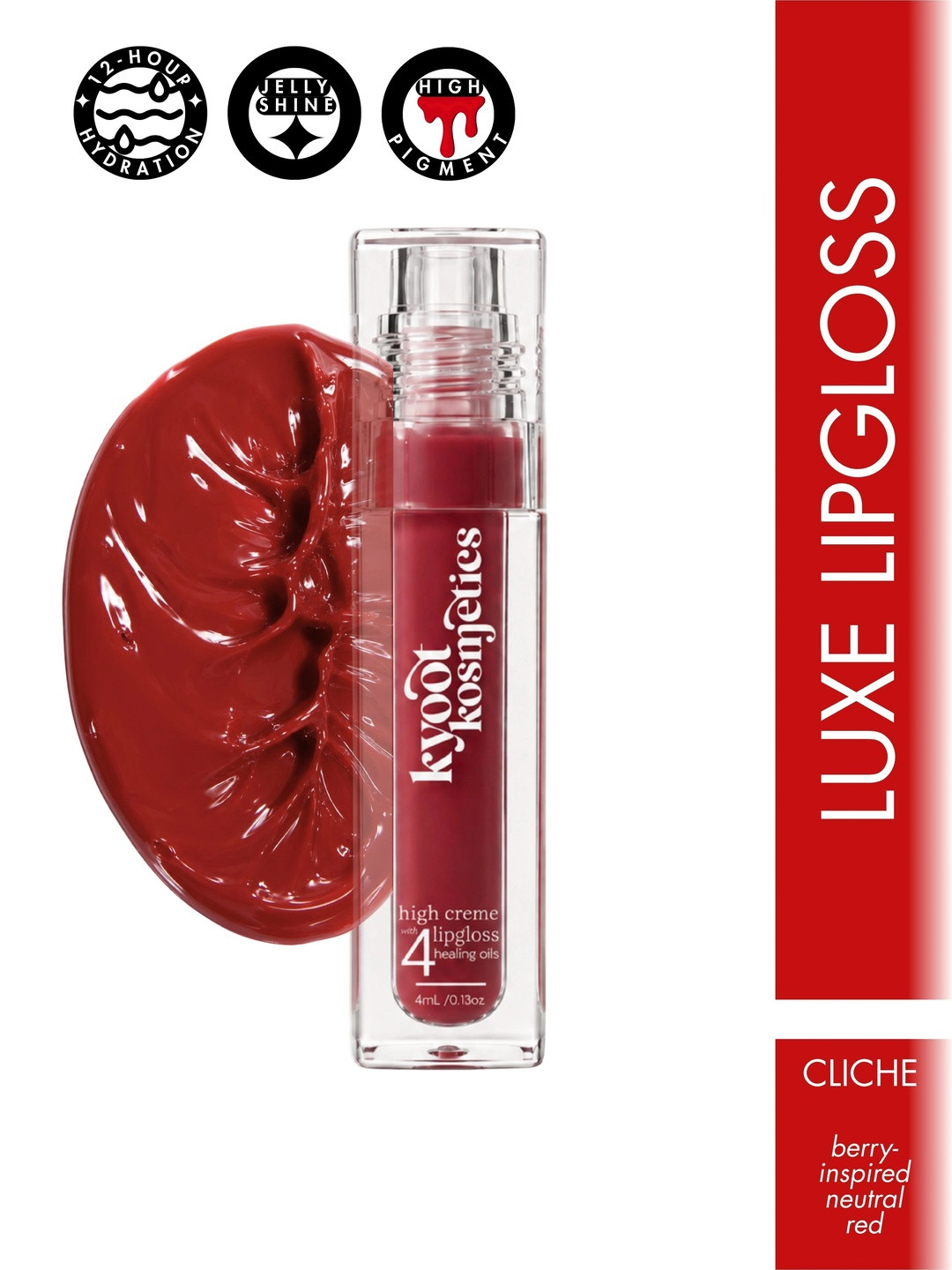 Kyoot Kosmetics High Creme Lip Gloss- 4 ml- Cliche