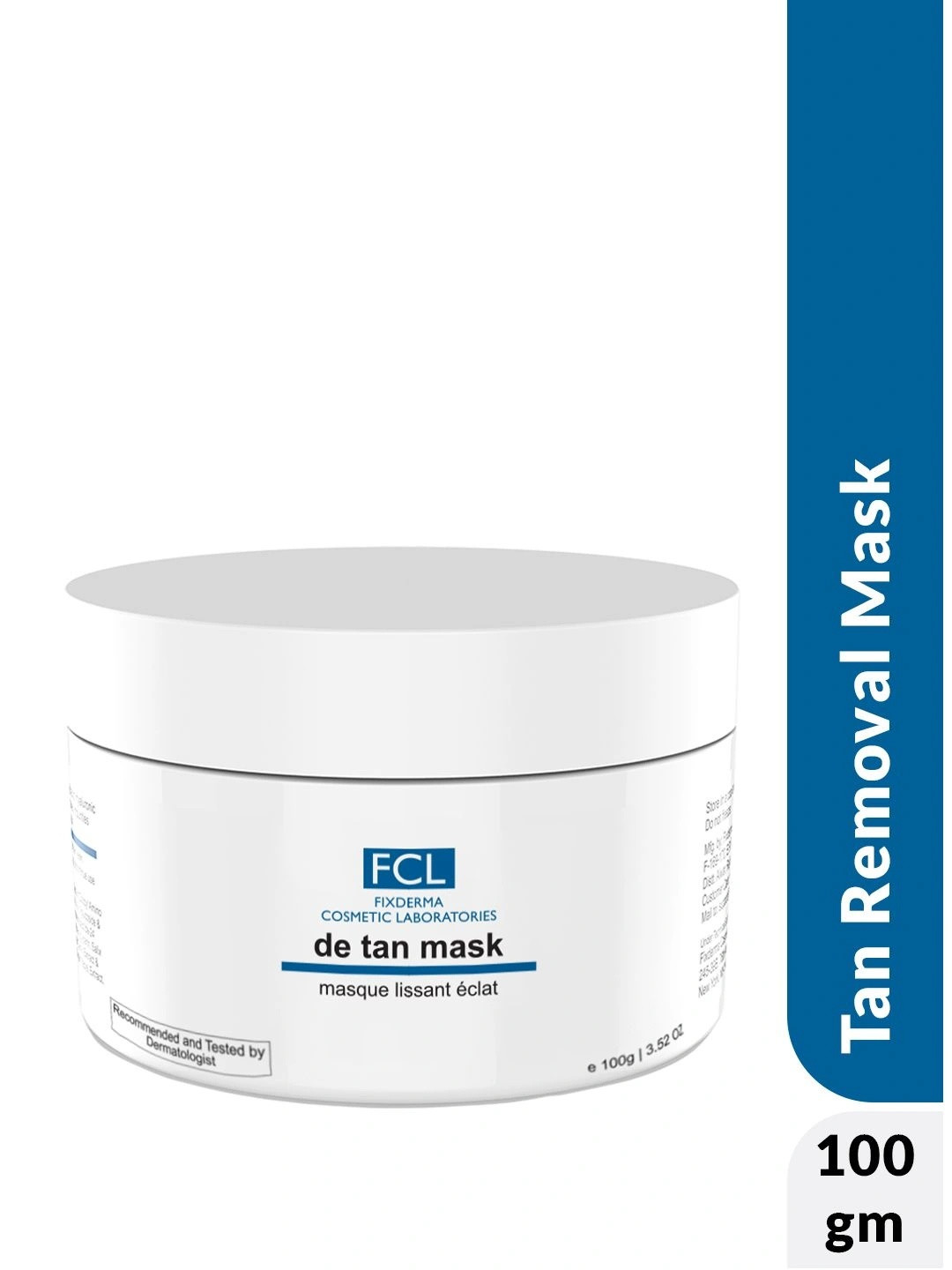 FIXDERMA COSMETIC LABORATORIES De Tan Face Mask For Tanning & Dark Skin - 100g