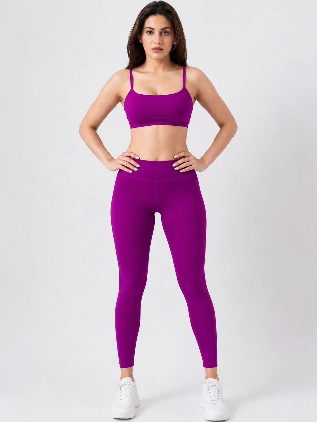 Shsuvia Women Mid-Rise Ankle-Length Stretchable Tights