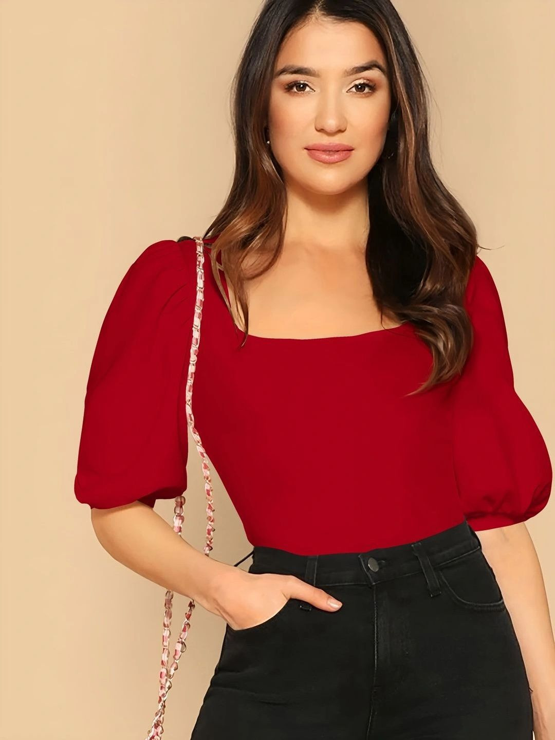 Maheshvi Puff Sleeve Top