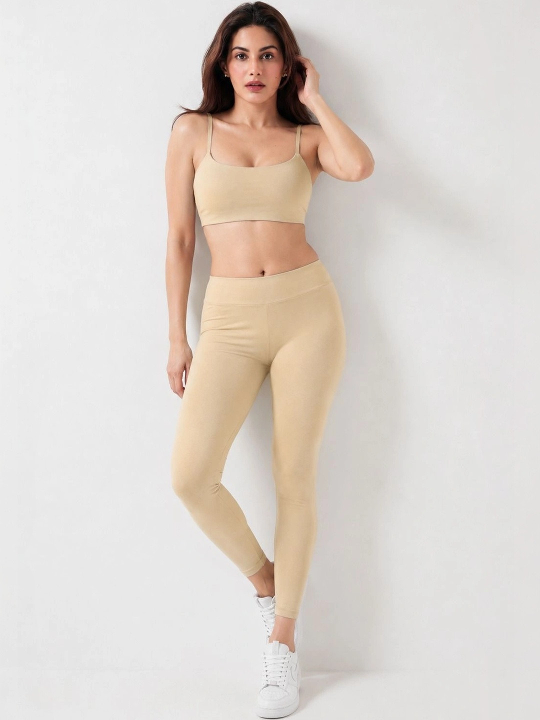 Shsuvia Heigh-Rise Ankle-Length Stretchable Tights