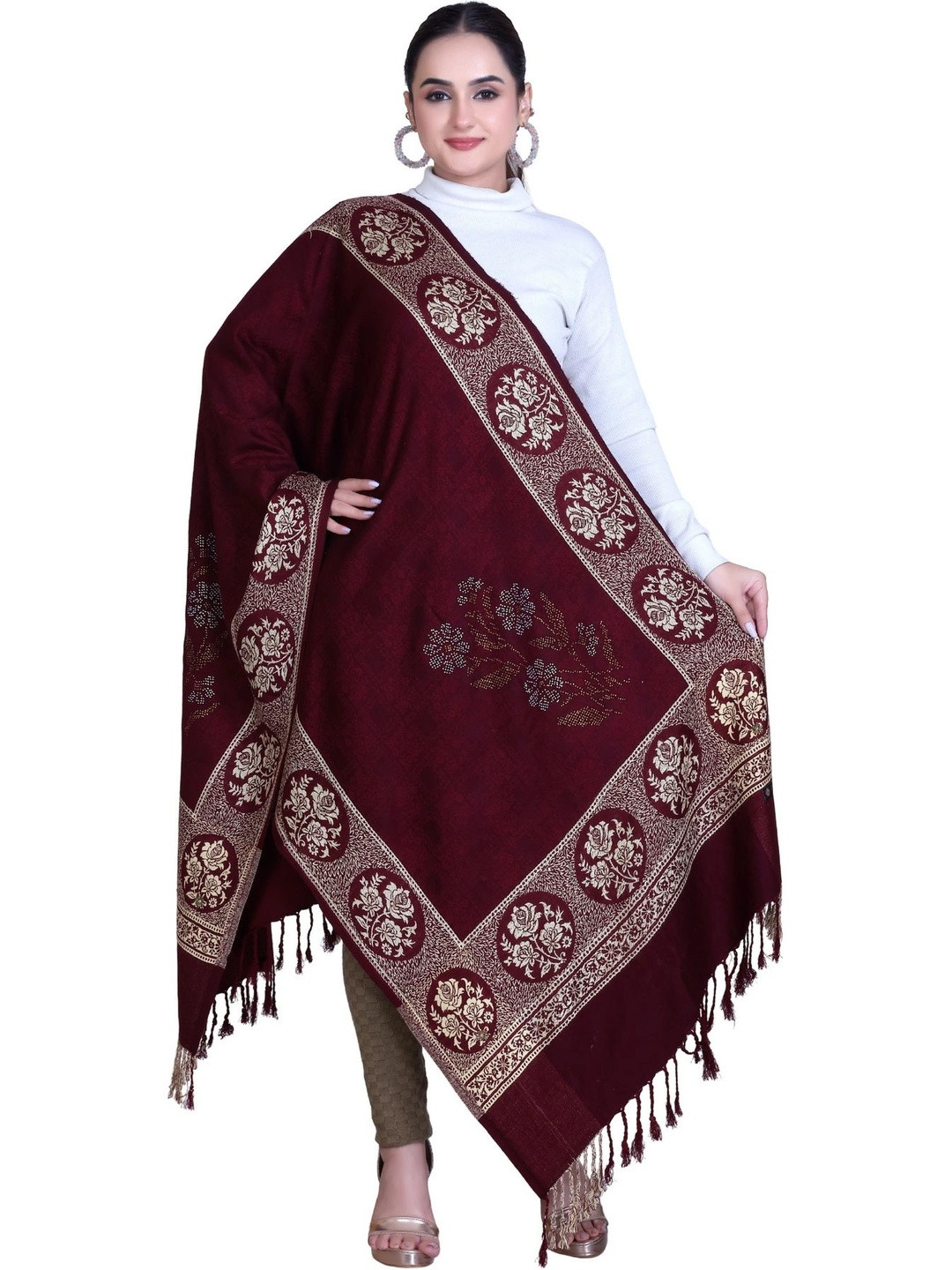 SHAKTIAURA Women Embroidered Stole