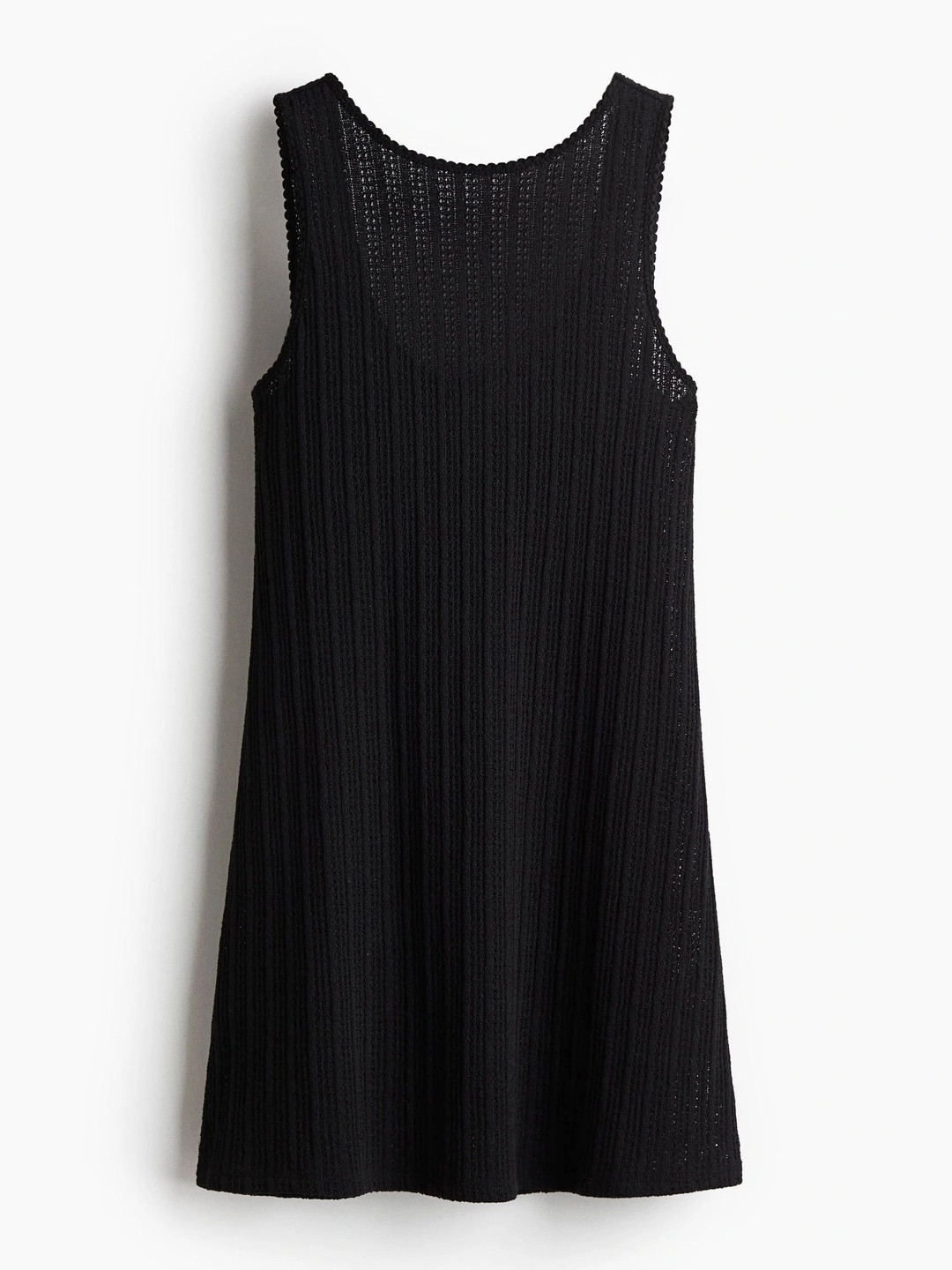 H&M Sleeveless Textured-Knit Dress