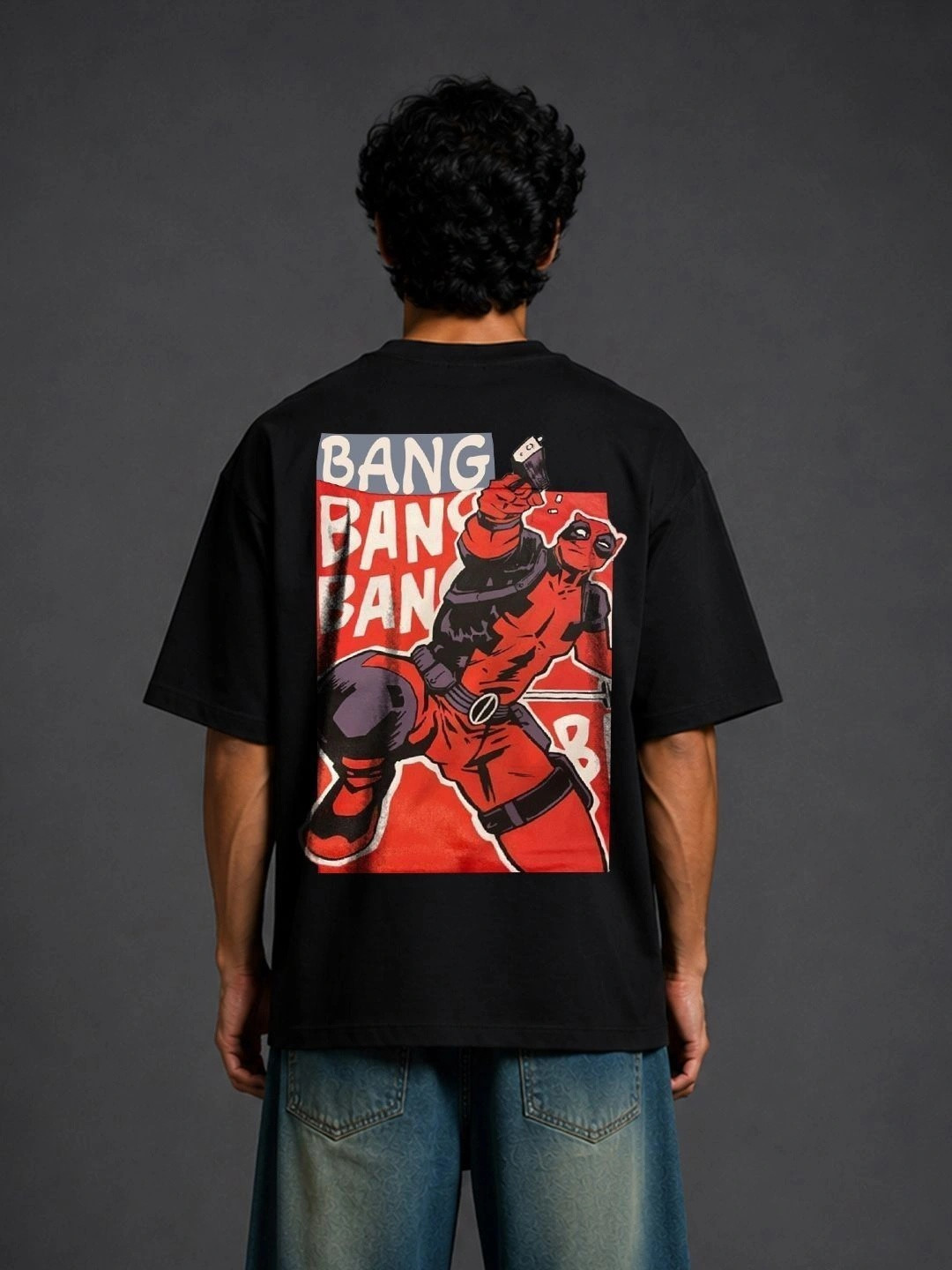 Deadpool Graphic Oversized Cotton T-shirt