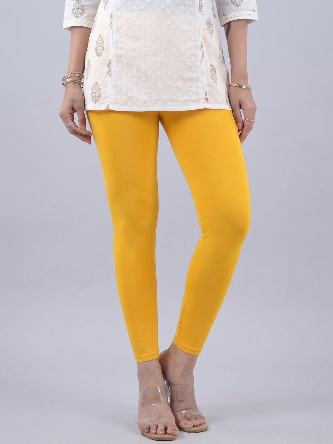COLRINA Women Solid Ankle Length Leggings