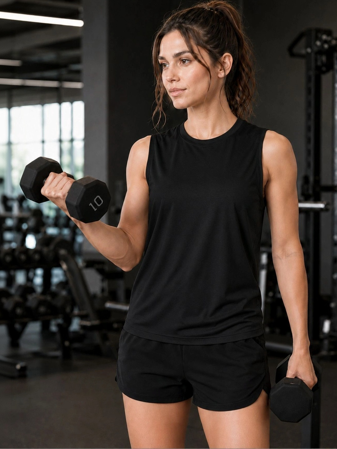 Raxedo Women Relaxed Fit Sleeveless Nylon For No Sweat Workout Vest