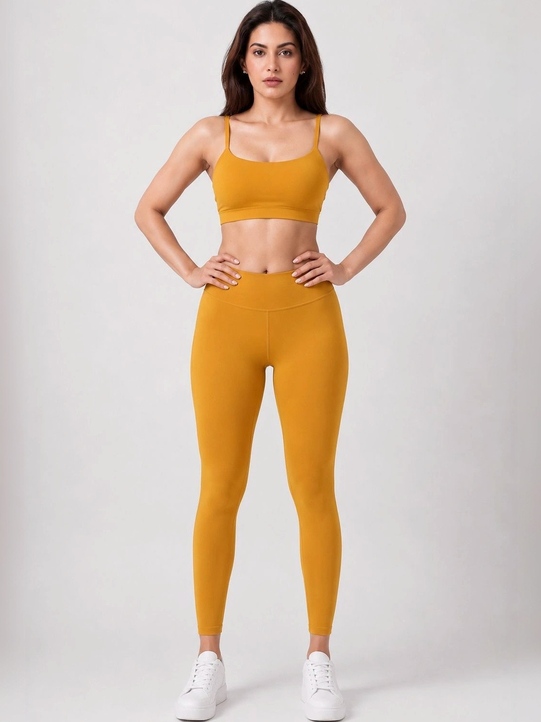 Shsuvia Women Mid-Rise Ankle-Length Stretchable Tights
