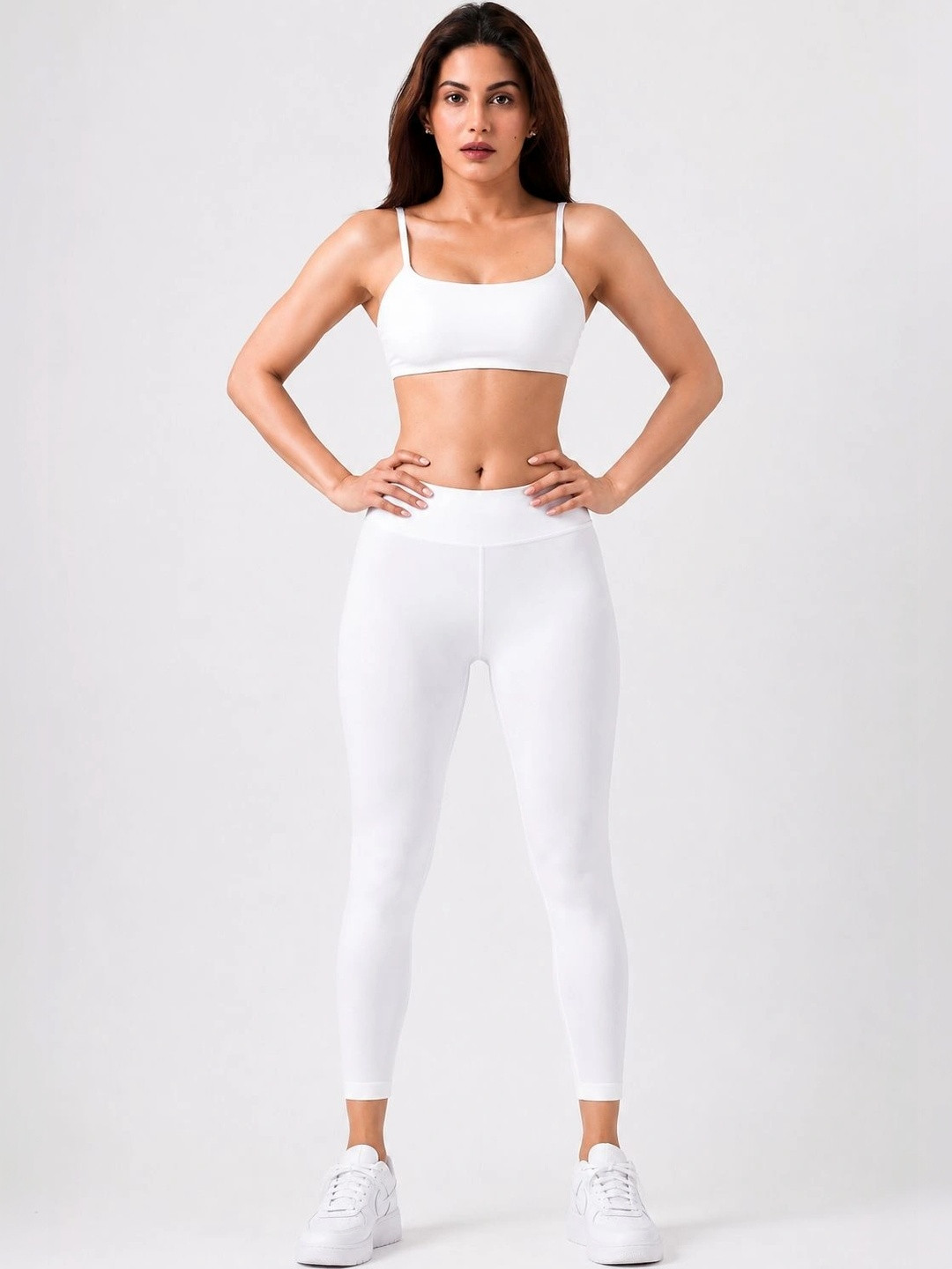 Shsuvia Heigh-Rise Ankle-Length Stretchable Tights