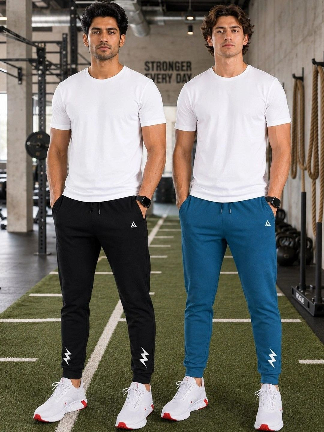 AVOLT Men Pack of 2 Regular Fit Track Pants