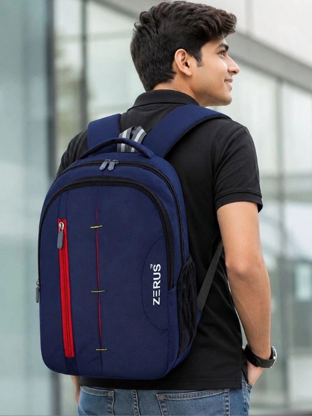 ZERUS Unisex Kids Brand Logo Backpack