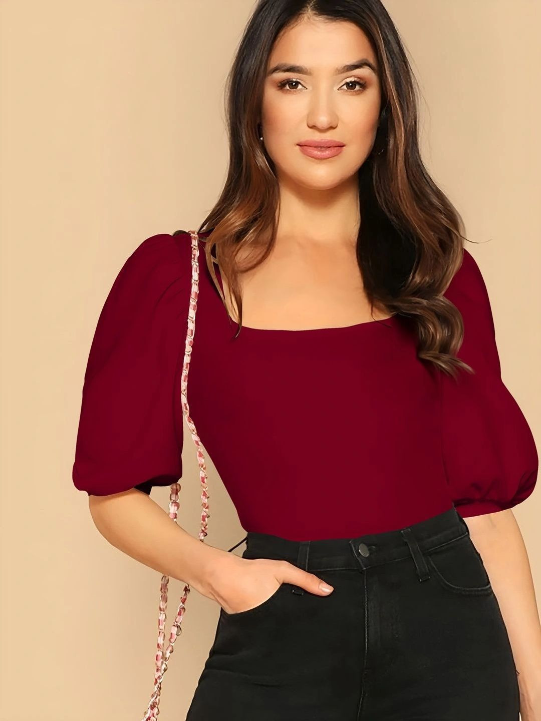 Maheshvi Puff Sleeve Top