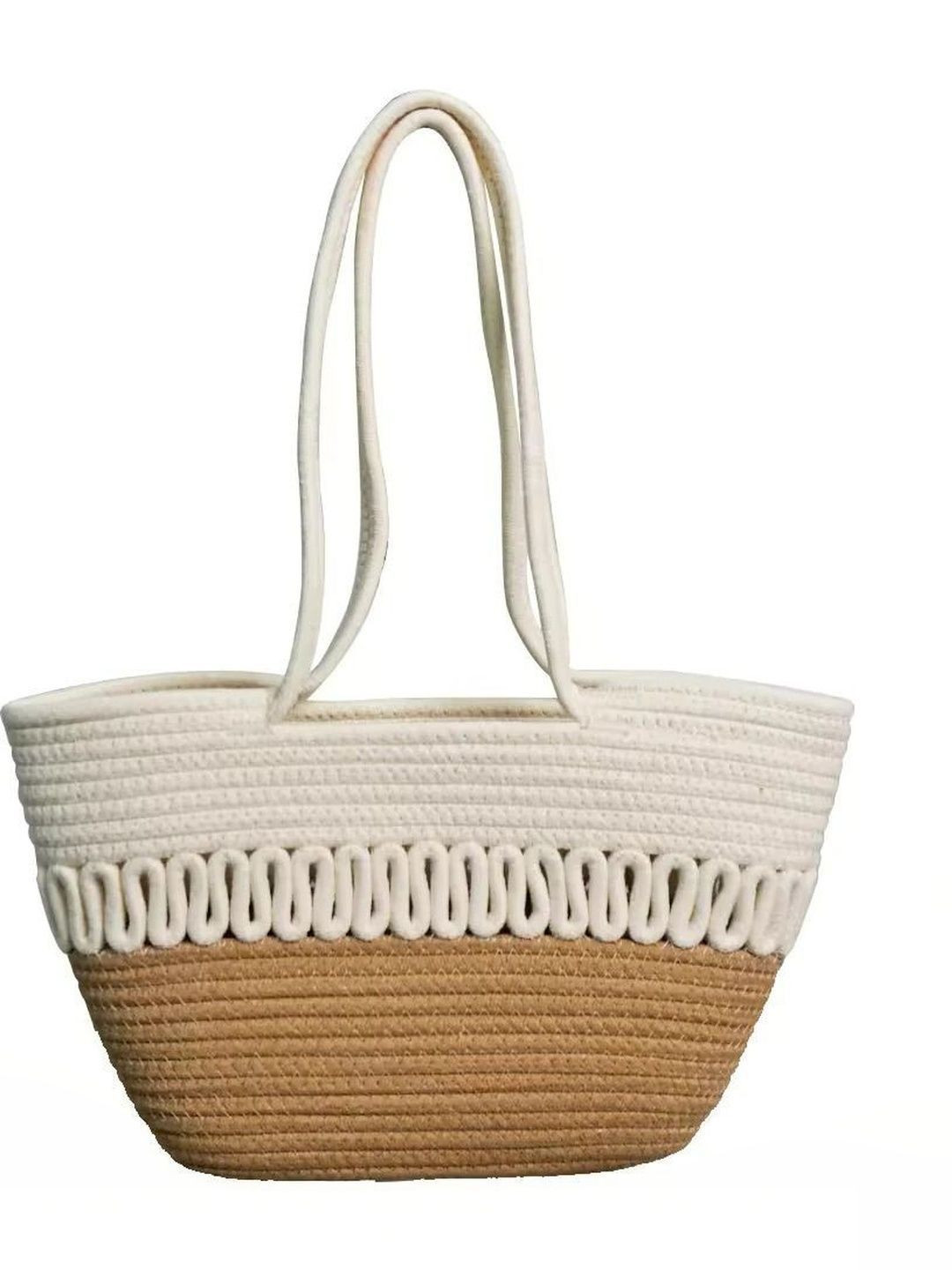 DYARCHY Colourblocked Structured Tote Bag