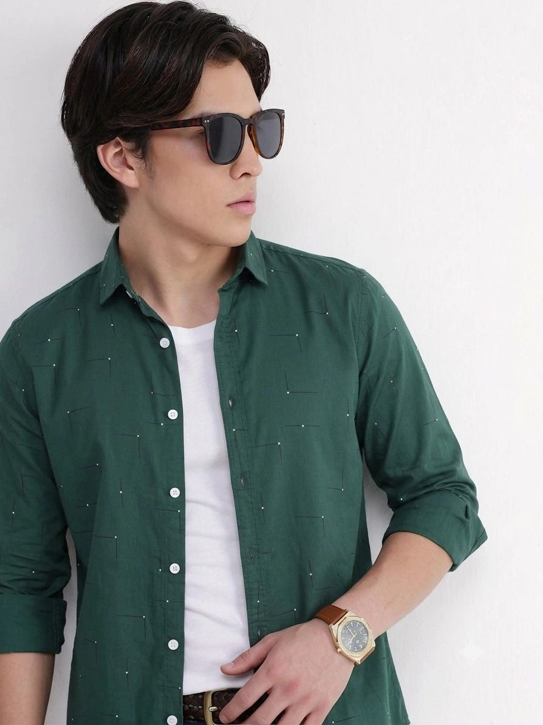 SHIRTZONE Men Comfort Printed Casual Shirt