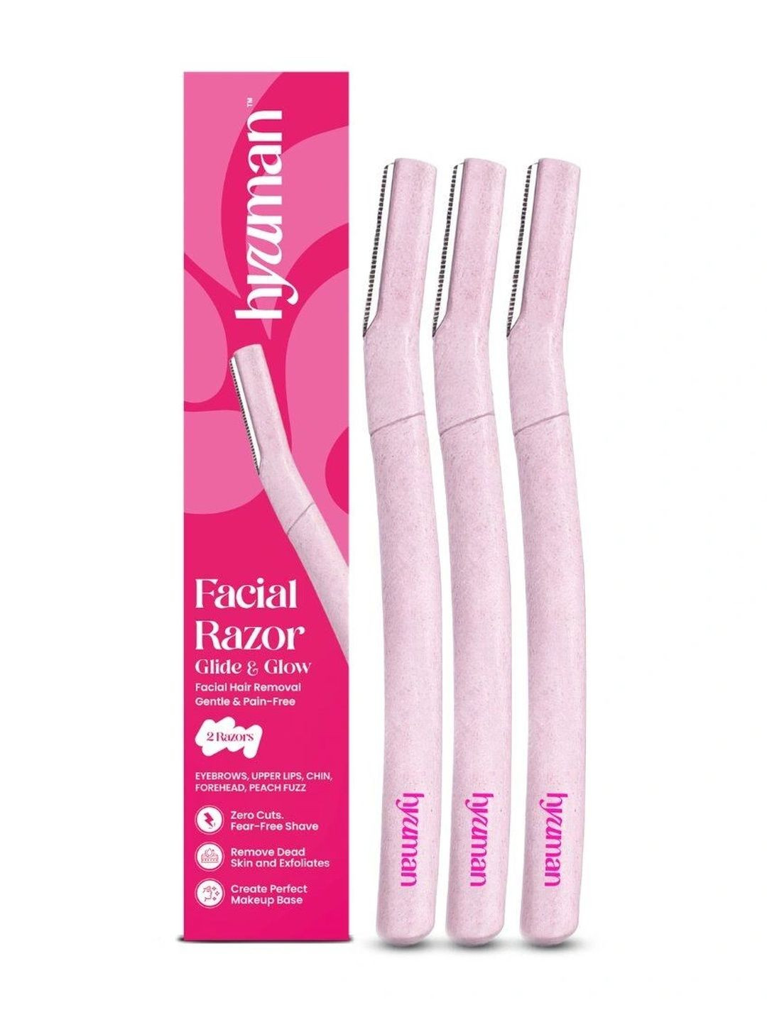 HYUMAN Set Of 3 All In One Facial Razor