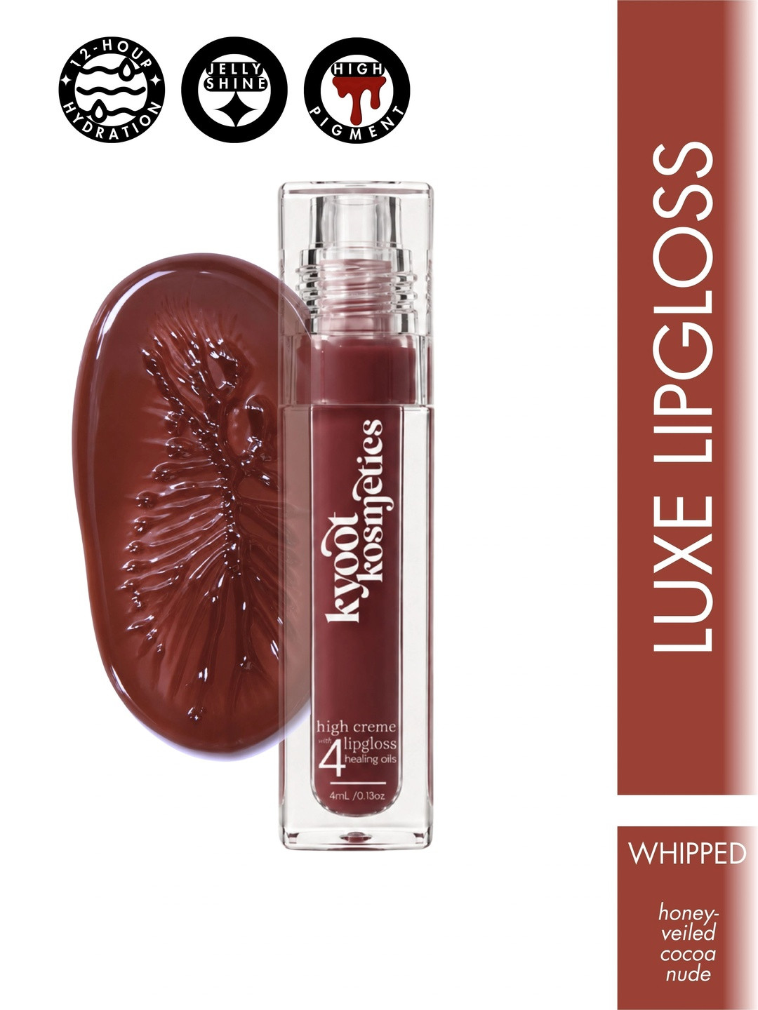 Kyoot Kosmetics High Creme Juicy Plush Formulation Lip Gloss - 4 ml - Whipped