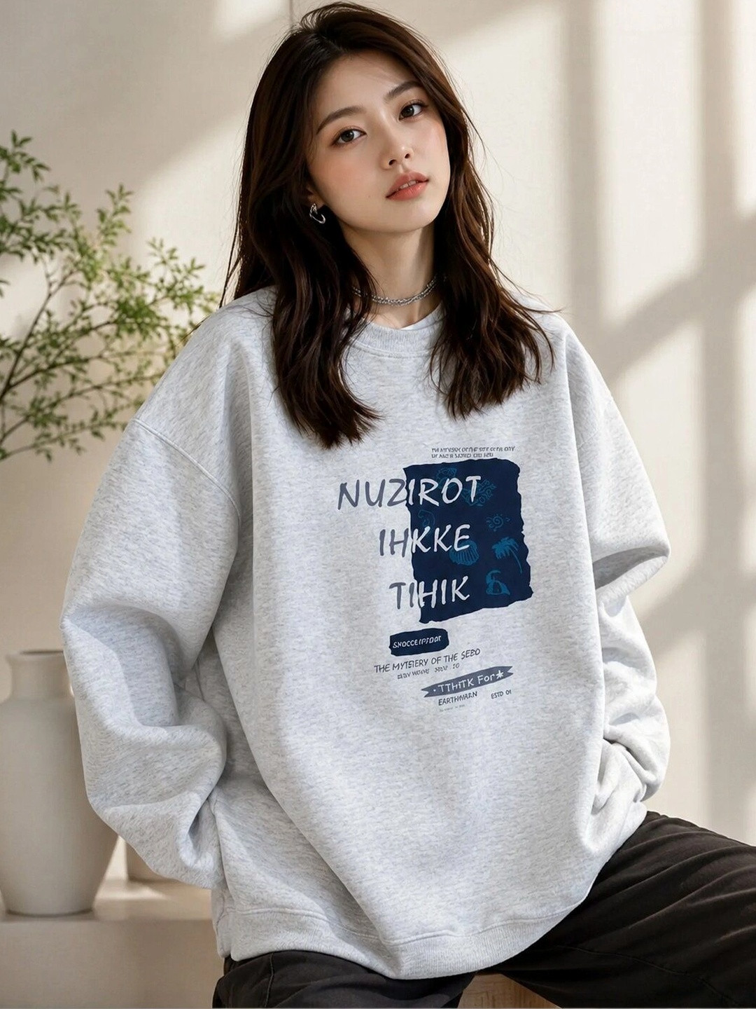 VEROCONIC Women Printed Sweatshirt