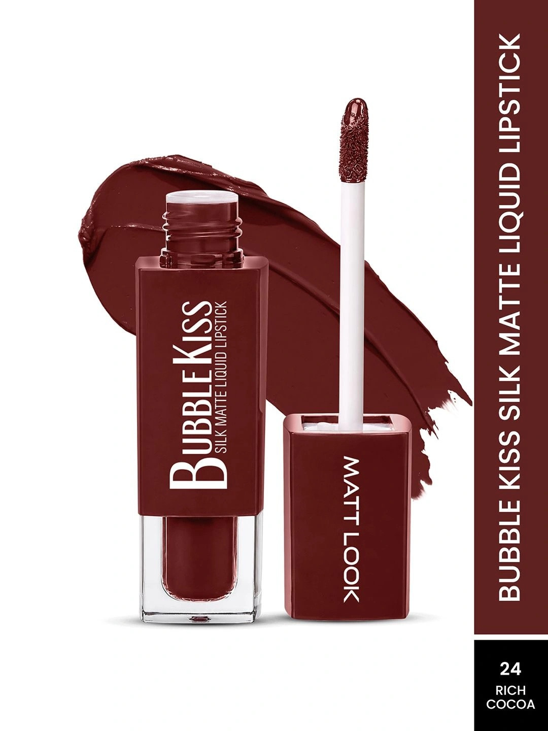 MATTLOOK Bubble Kiss Silk Matte Liquid Lipstick - 6 ml - Rich Cocoa-24