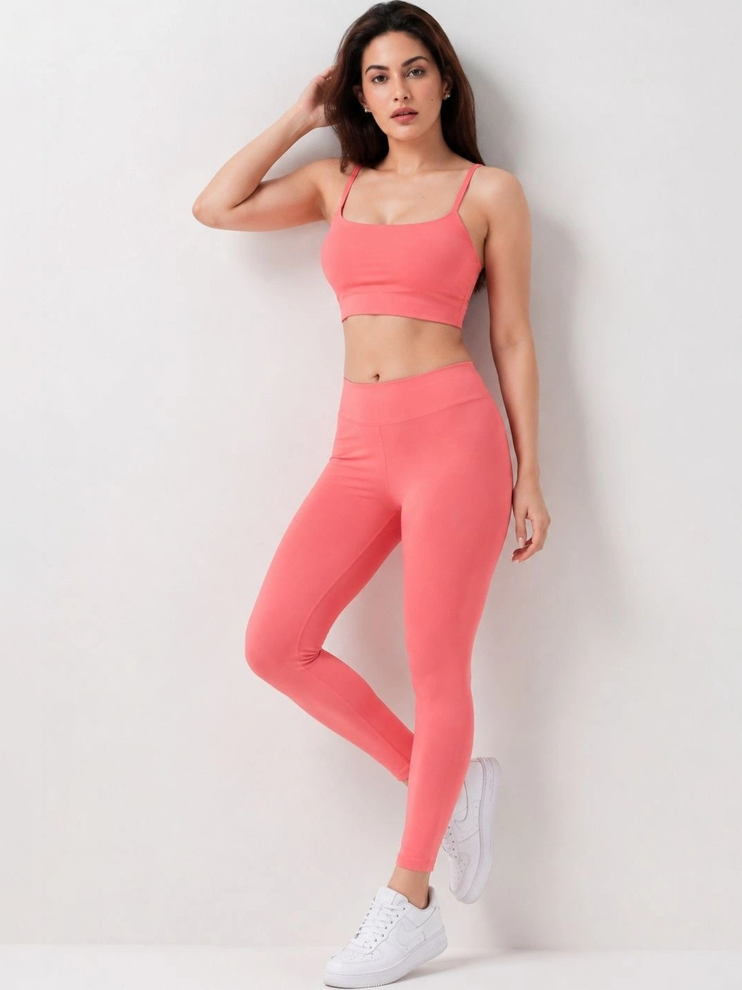 Shsuvia Heigh-Rise Ankle-Length Stretchable Tights