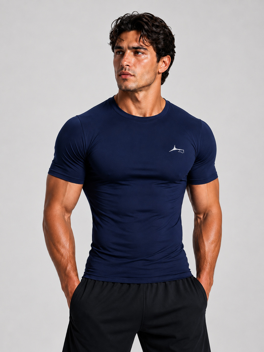 Prosharx Men Brand Logo Dri-FIT Compression T-shirt