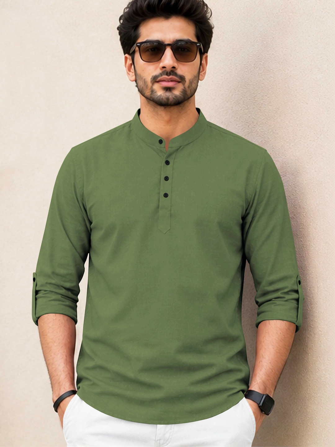 VeBNoR Men Thread Work Kurta