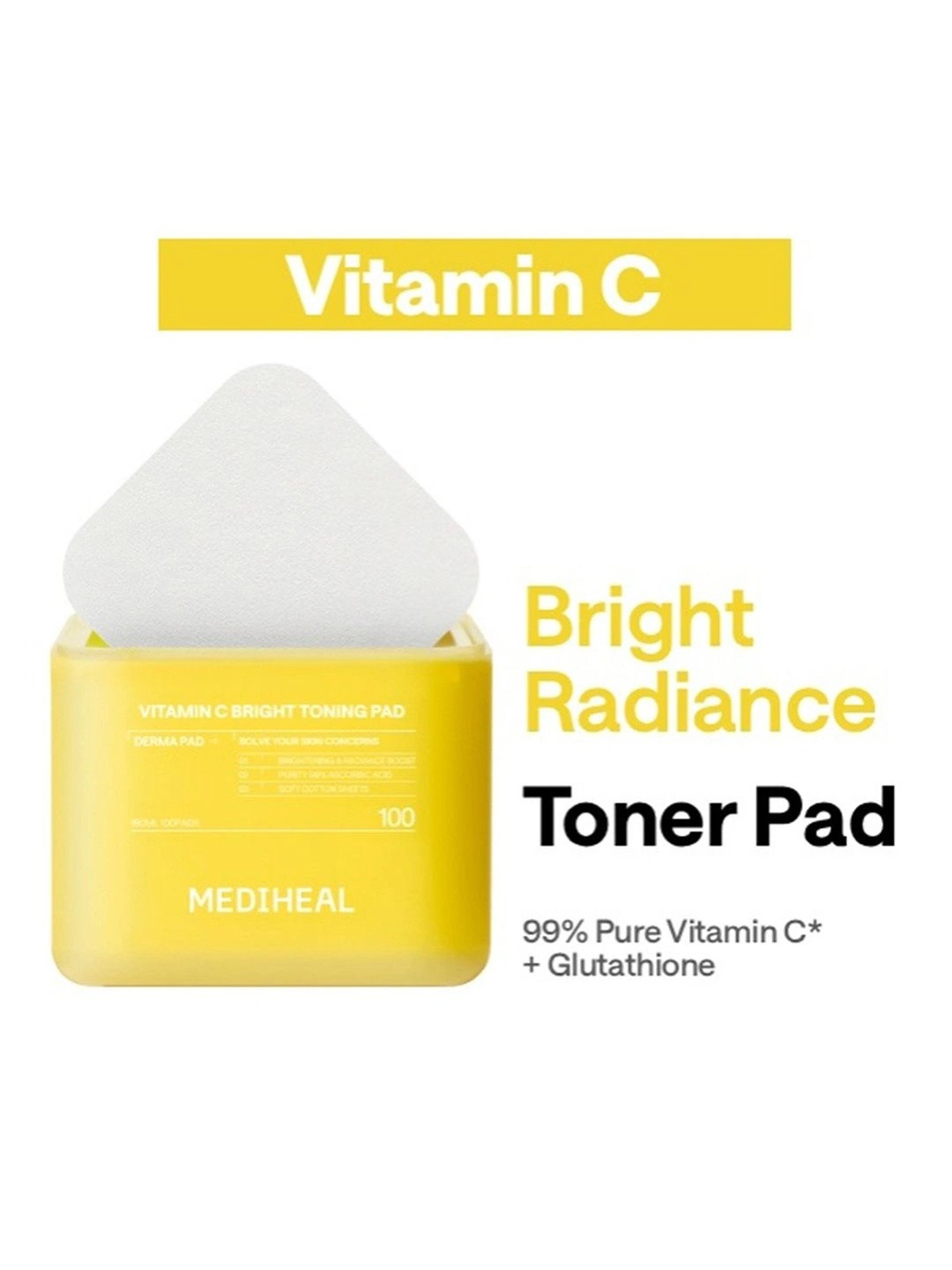 MEDIHEAL Vitamin C Bright Toning Pad - 180 ml