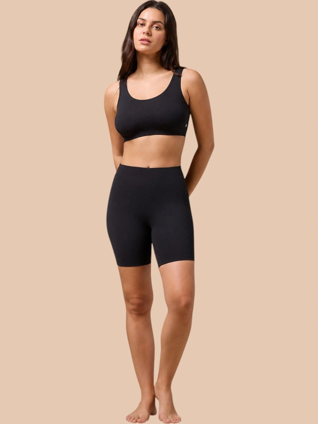 Moda Rapido Women Skinny Fit High-Rise Training or Gym Shorts