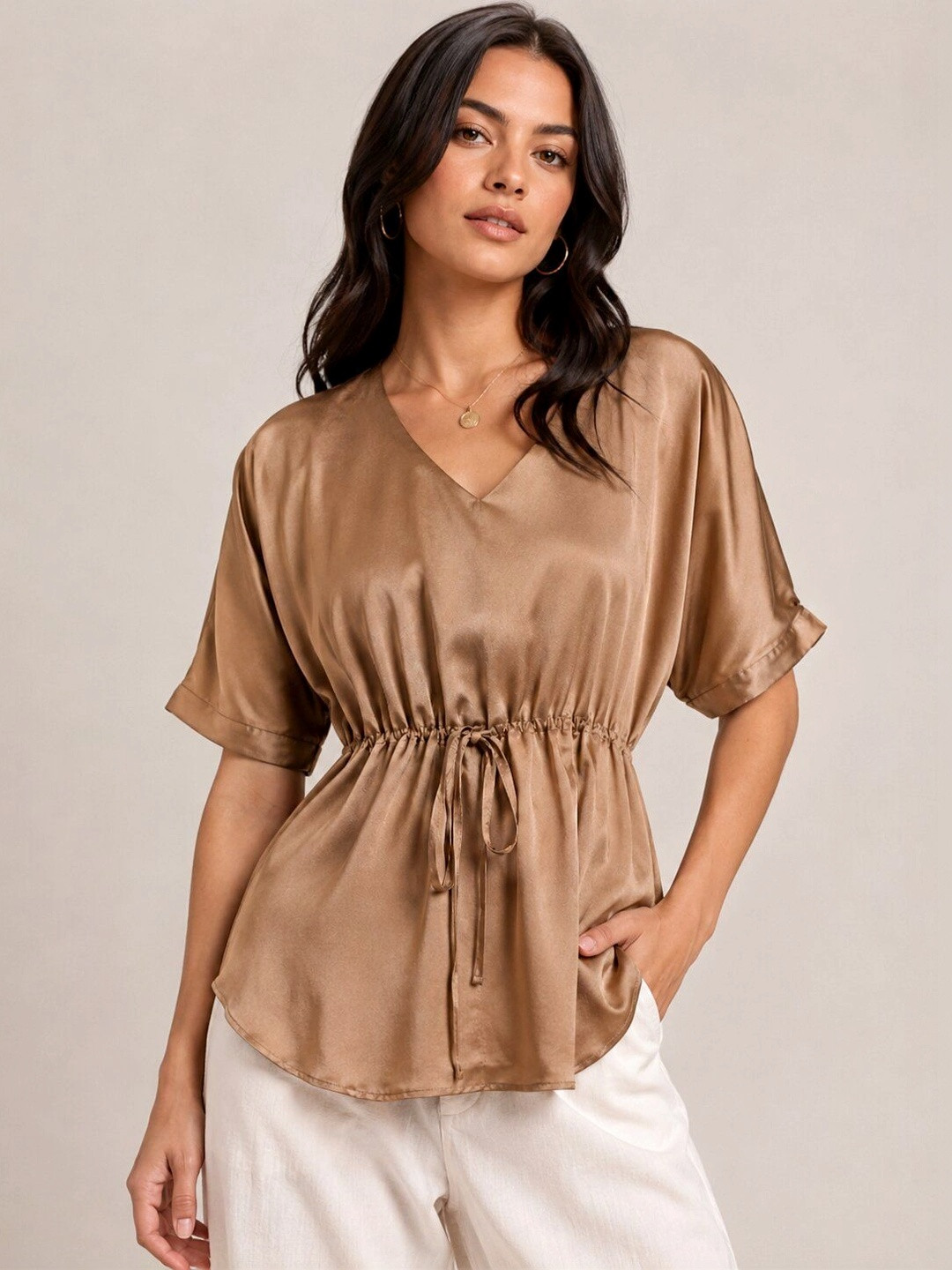 KATLINE Satin Top
