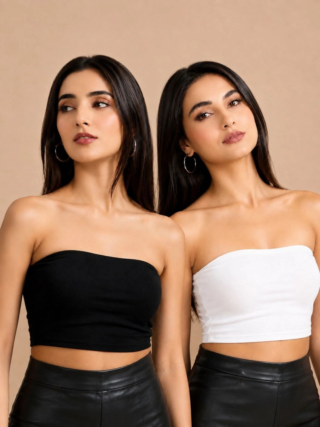 WALLICO Tube Crop Top
