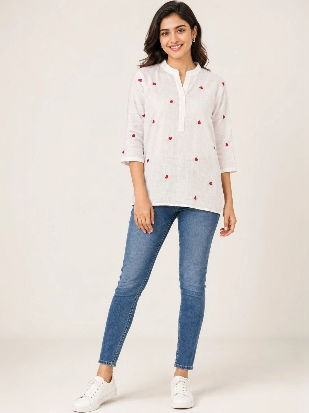 ZHOF Embroidered Cotton Top
