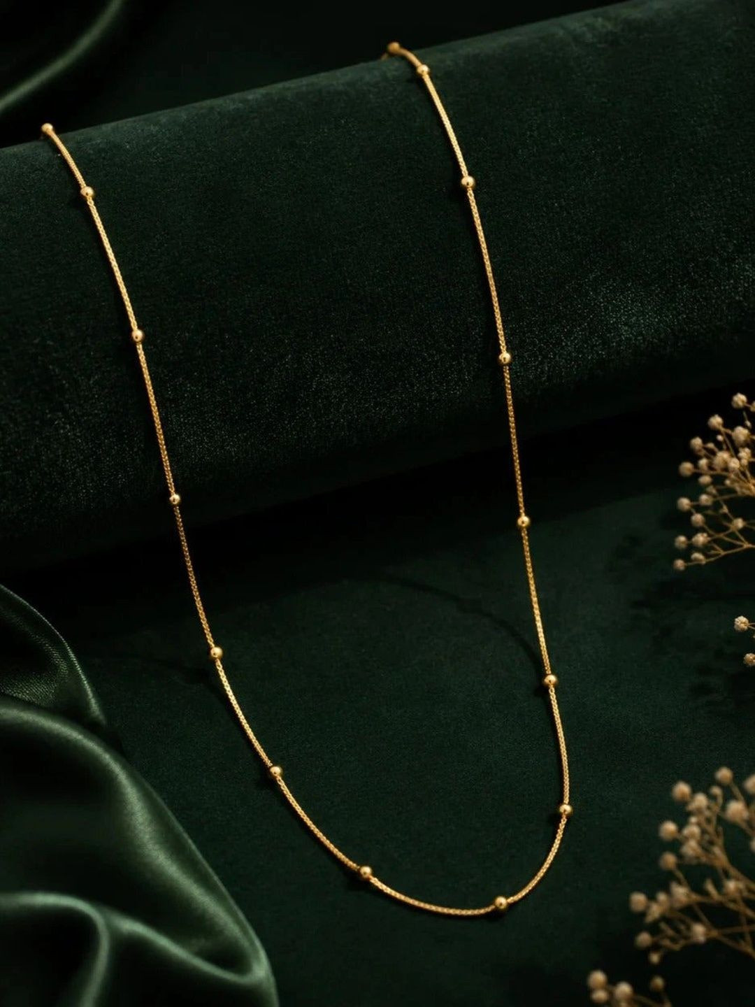 Zeraki Jewels Brass Gold-Plated Chain