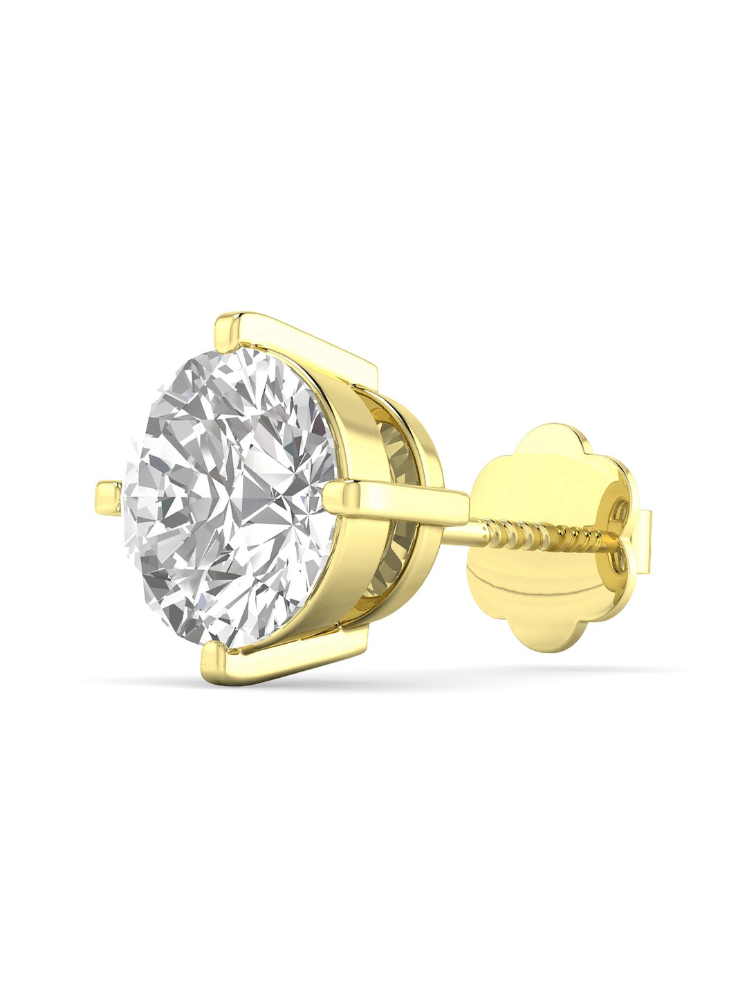 ORIONZ Round Solitaire CZ Studs
