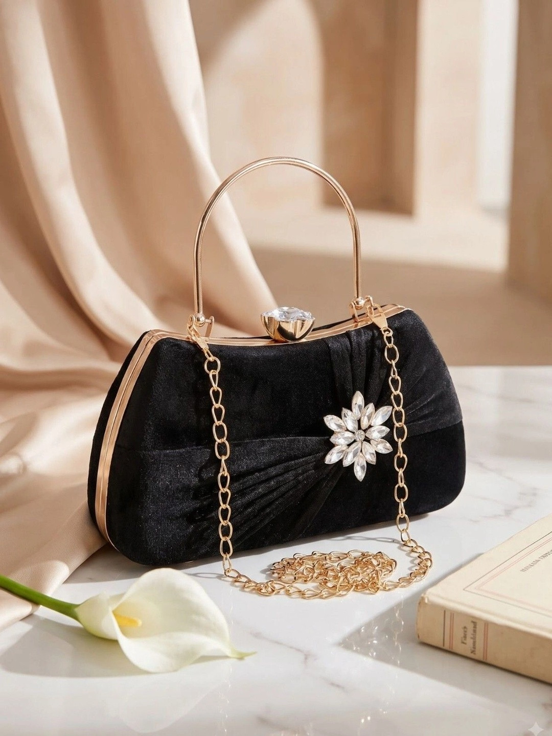 Anouk Embellished Box Clutch