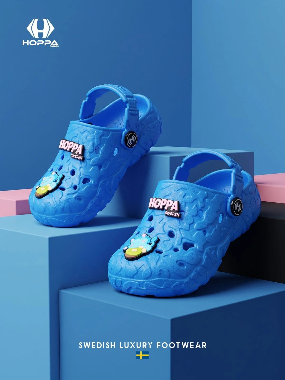 Hoppa Rock Kids Royal Blue Kids Clogs