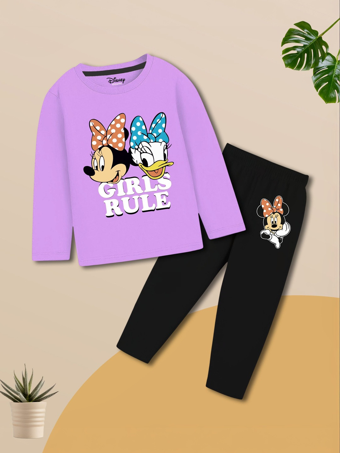 YK Disney Girls Printed Night suit