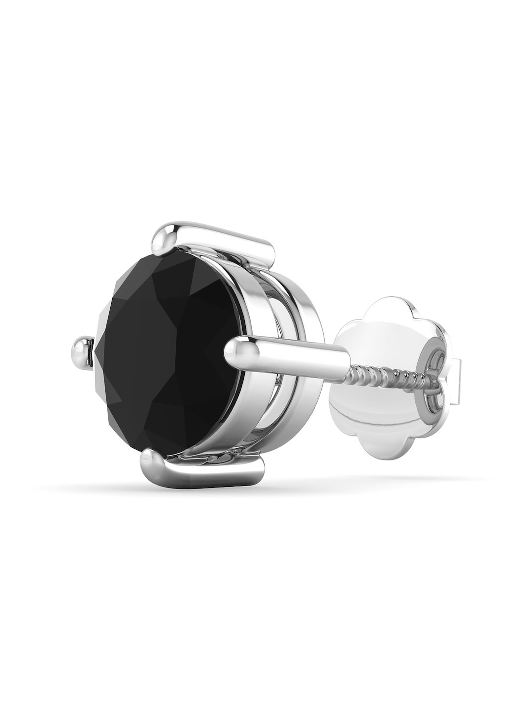 ORIONZ Sterling Silver Contemporary Cubic Zirconia Chunky Studs