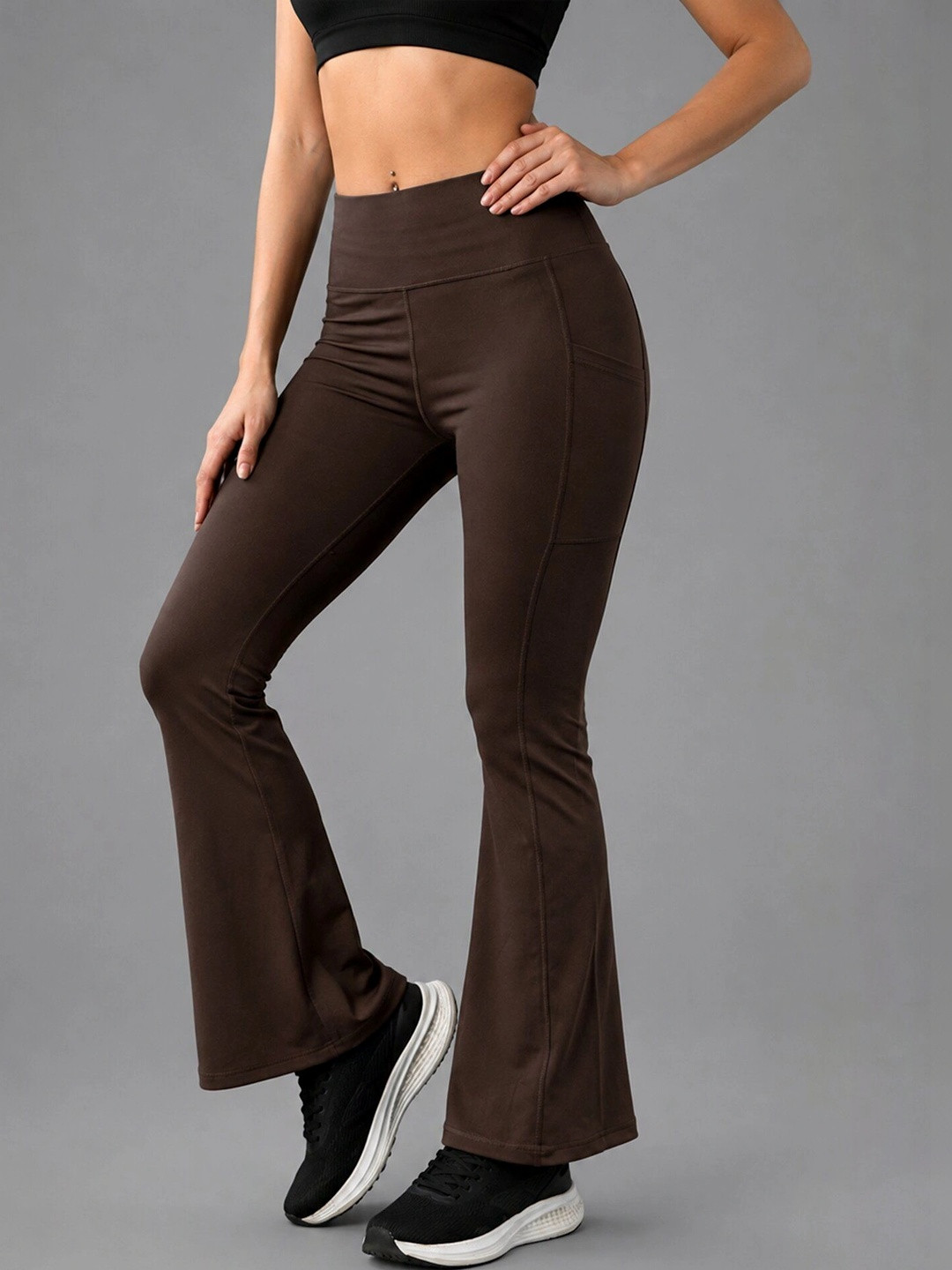 CHKOKKO High Rise Rapid-Dry Ankle Length Tight