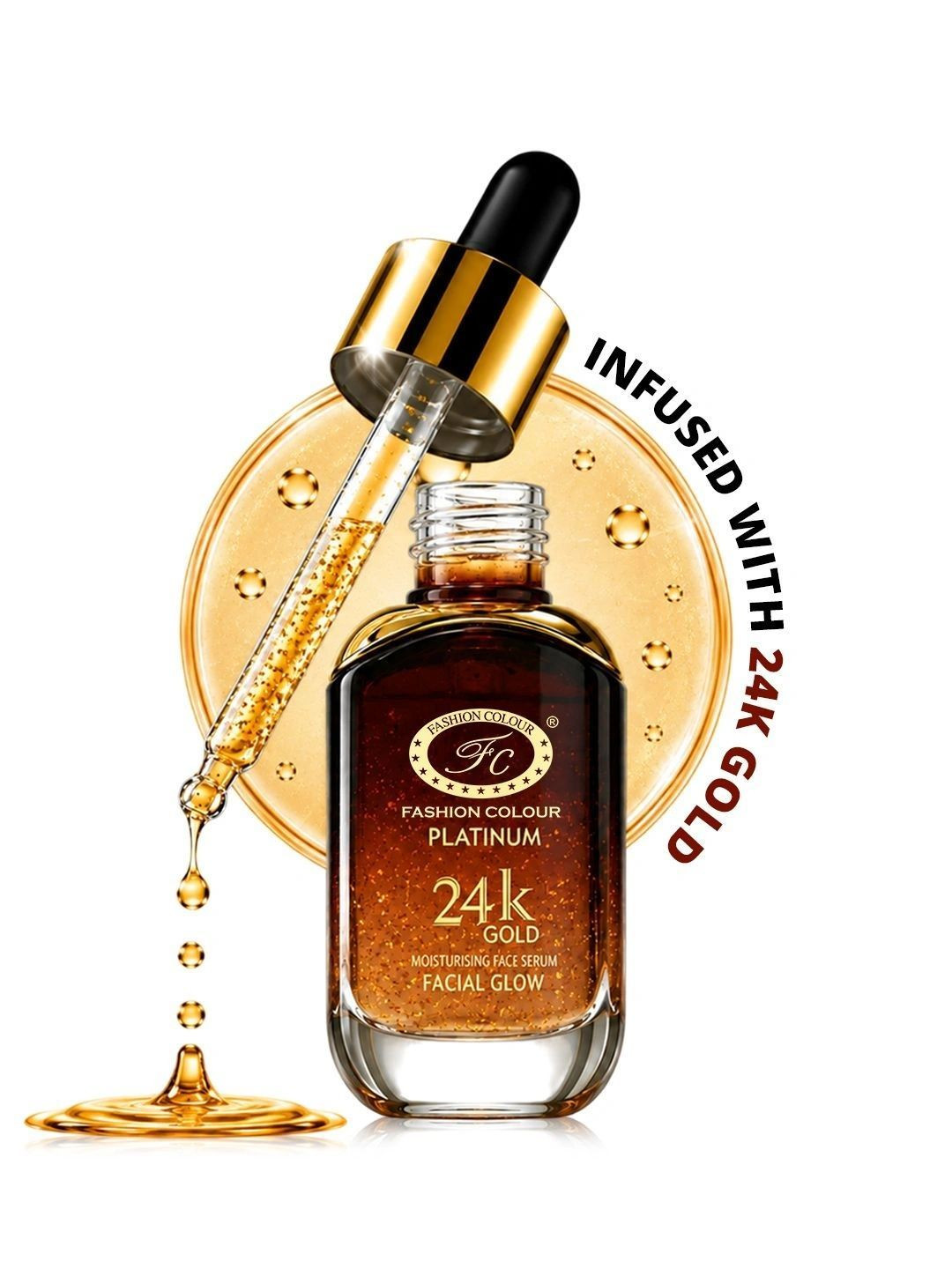 Fashion Colour Platinum 24K Gold Anti-Aging Face Serum - 30 ml