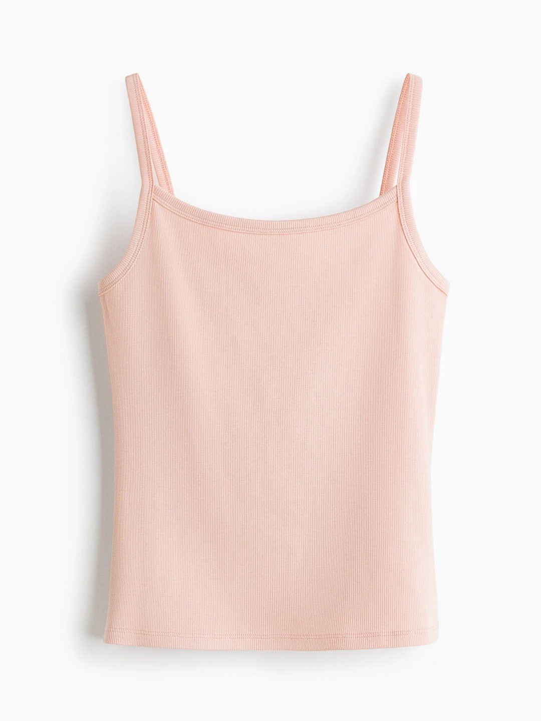 H&M Ribbed Cotton Strappy Top